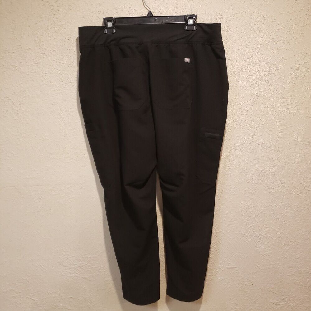 Figs Scrub Pants Men Size 2XL Black Heavy Duty Waistband Joggers Tech Collection - Picture 8 of 13